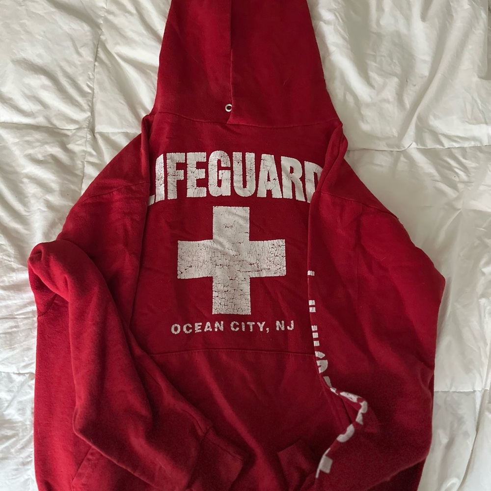 Jerzees Red Lifeguard Hoodie